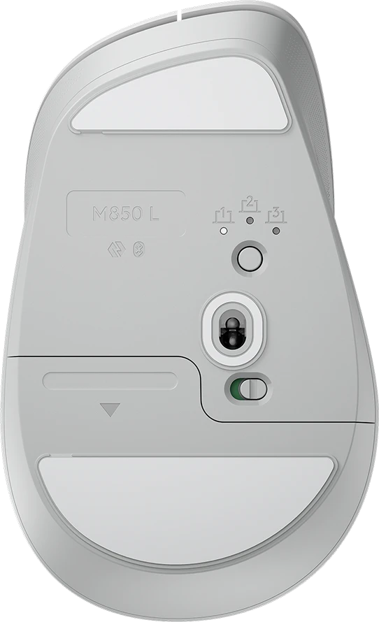 Belaidė kompiuterio pelė Logitech Signature Comfort Plus M850L, Bluetooth, Balta