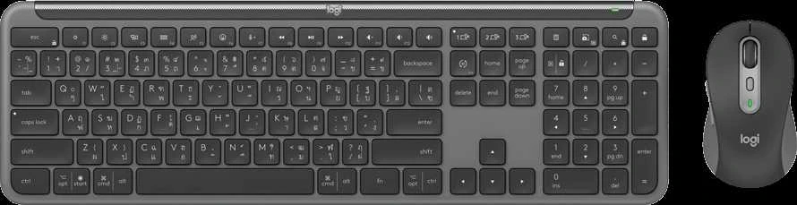 Logitech Signature Slim Combo MK950 verslui Belaidė klaviatūra + pelė, US Int, Graphite