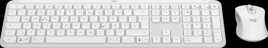 Klaviatūra LOGITECH Signature Slim Combo MK950 - OFF Baltas - US INT'L - 2.4GHZ/BT - INTNL-973