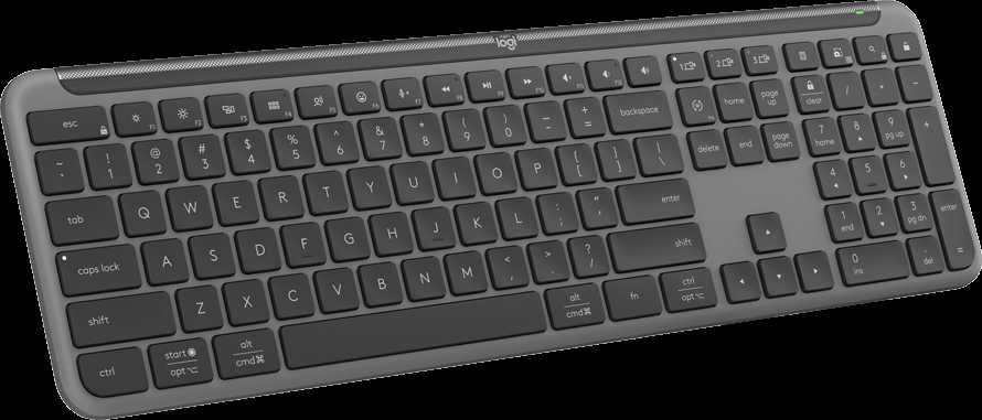 LOGITECH SIGNATURE SLIM Belaidė klaviatūra K950 - GRAPHITE - US INT'L - 2.4GHZ/BT - INTNL-973