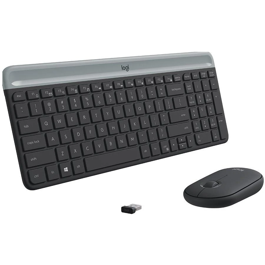 Logitech MK470 Slim Wireless Combo, belaidė klaviatūra ir pelė, Nordic išdėstymas, Balta