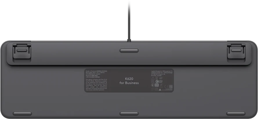 Klaviatūra LOGITECH su laidu KB K620 verslui - GRAPHITE - PAN - USB - NORDIC-613 - USB-C K620B