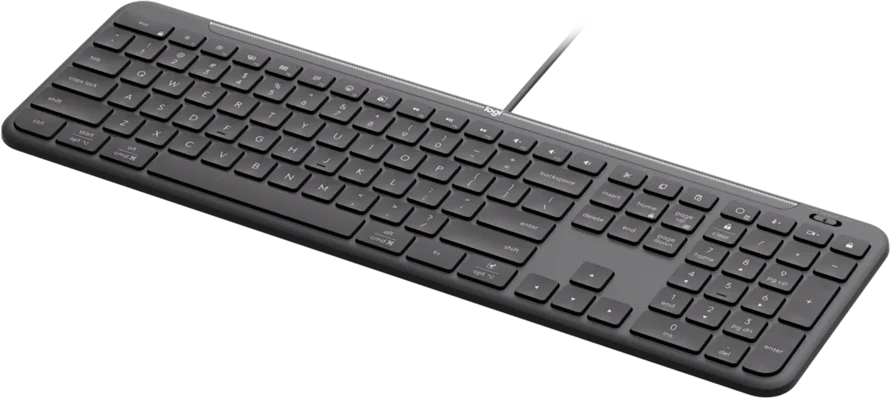 Klaviatūra LOGITECH su laidu KB K620 verslui - GRAPHITE - PAN - USB - NORDIC-613 - USB-C K620B