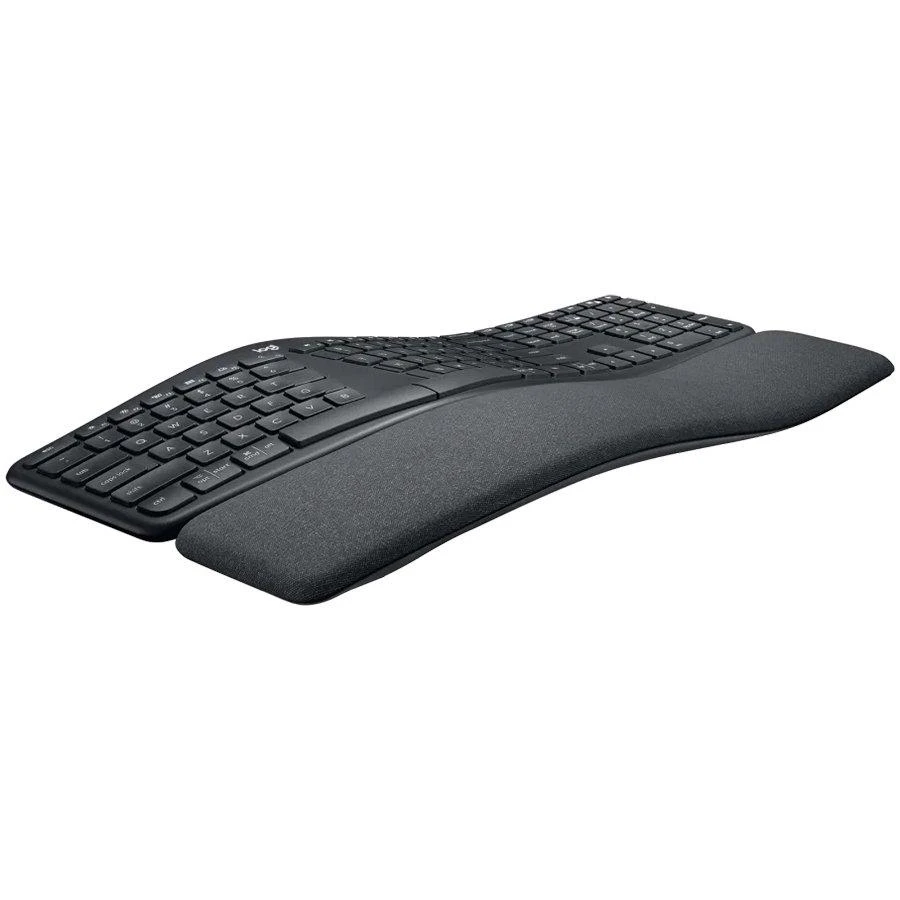 Logitech ERGO K860 belaidė klaviatūra, grafito spalvos, JAV tarptautinis išdėstymas (Qwerty)