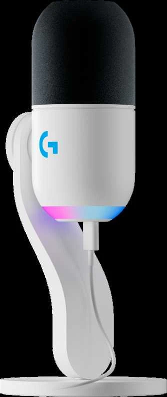 LOGITECH Yeti GX dinaminis RGB žaidimų mikrofonas su LIGHTSYNC OFF Baltas