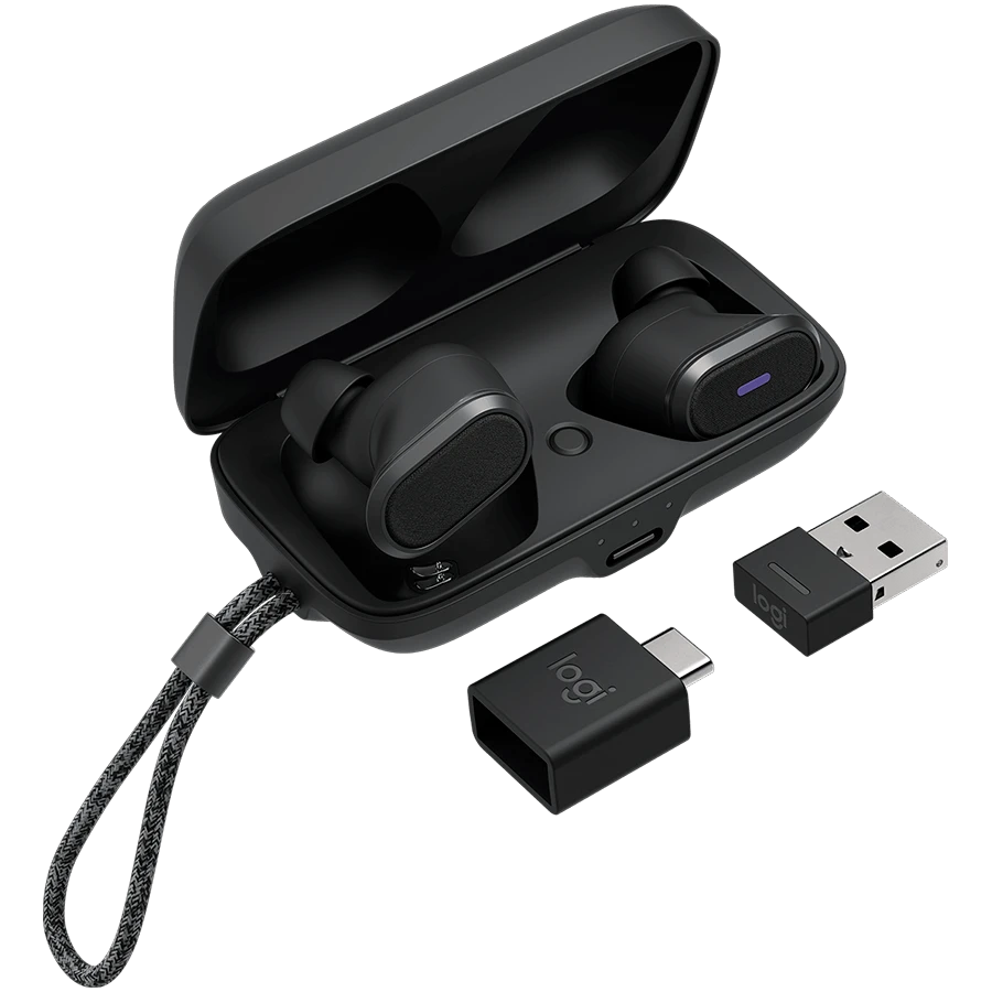 Logitech Logi Zone True Belaidės Ausinės, Juodos