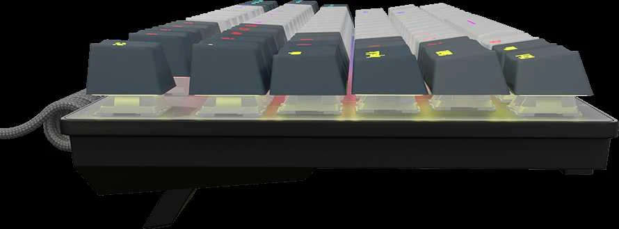 LORGAR Azar 514TKL, su laidu RGB mechaninė klaviatūra žaidimams, baltas, EN išdėstymas