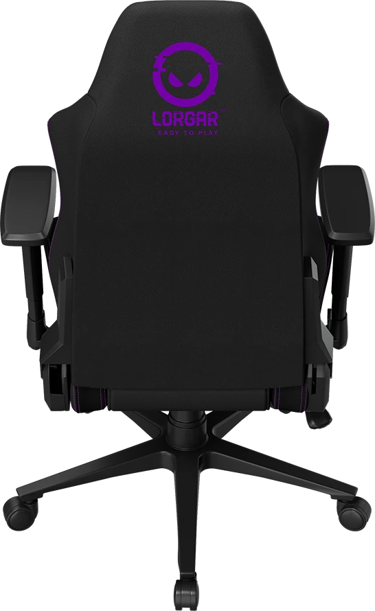 LORGAR CHA41, Ergonomic Gaming Chair Advanced, premium anti-stain fabric, Juodas/violetinė