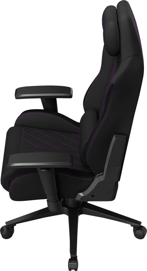 LORGAR CHA41, Ergonomic Gaming Chair Advanced, premium anti-stain fabric, Juodas/violetinė