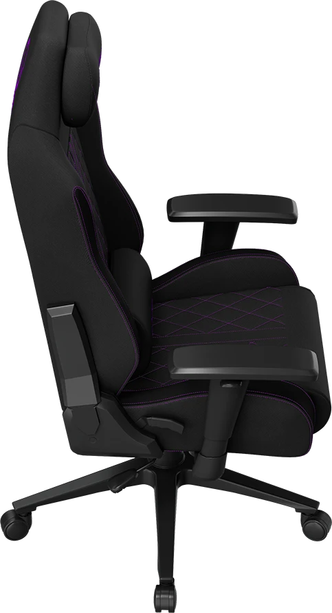 LORGAR CHA41, Ergonomic Gaming Chair Advanced, premium anti-stain fabric, Juodas/violetinė