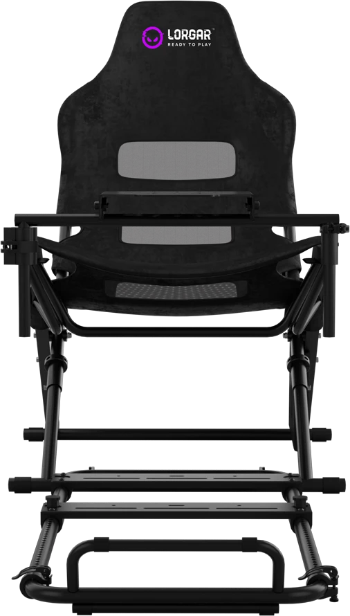 LORGAR FLEX RAF1, „Sim Racing“ kabina su pažangia konstrukcija, sulankstoma, 150x72x113 cm – žaidžiant, 38x72x126 cm – sulankstyta, Juodas