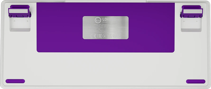 LORGAR KBP7075W, Wireless 75% Mechaninė klaviatūra žaidimams Pro, Baltas, EN išdėstymas