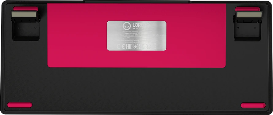 LORGAR KBP7075W, Wireless 75% Mechaninė klaviatūra žaidimams Pro, Juodas/red, EN išdėstymas