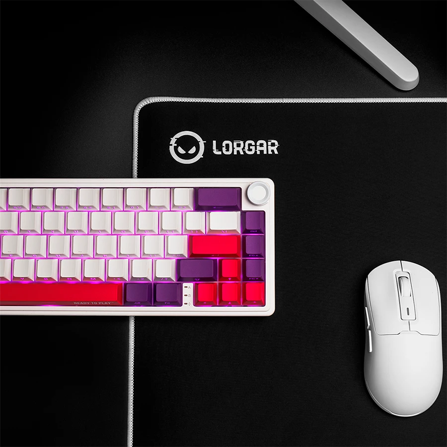 LORGAR KBP70MW, Wireless 65% Mechaninė klaviatūra žaidimams Pro, Baltas, EN išdėstymas