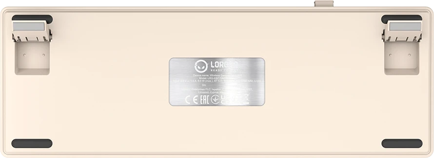 LORGAR KBP70MW, Wireless 65% Mechaninė klaviatūra žaidimams Pro, rusvai gelsvas, EN išdėstymas