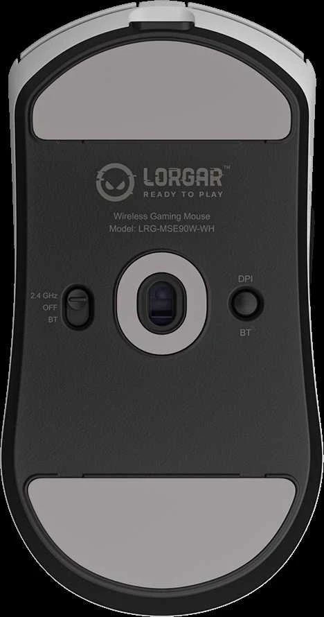 LORGAR MSE90W, Magnesium Alloy Belaidė pelė žaidimams Elite, Baltas