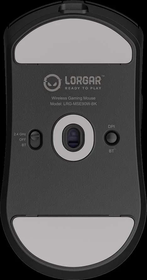 LORGAR MSE90W, Magnesium Alloy Belaidė pelė žaidimams Elite, Juodas