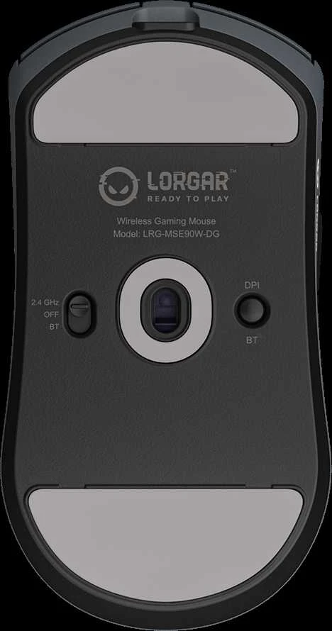 LORGAR MSE90W, Magnesium Alloy Belaidė pelė žaidimams Elite, Dark Pilkas