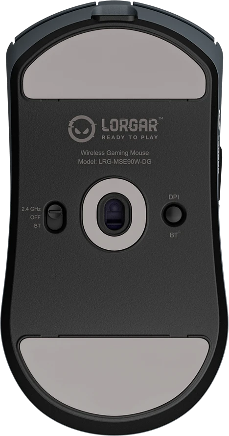 LORGAR MSE90W, Magnesium Alloy Belaidė pelė žaidimams Elite, Dark Pilkas
