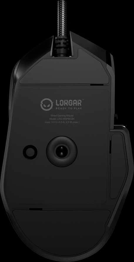 LORGAR MSP80, 8000 Hz Pelė žaidimams Pro, Juodas