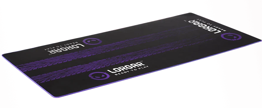 LORGAR RX1FM, Sim Racing Floor Mat Advanced, Stitched edge, 1,700X700X3 mm, Juodas/violetinė