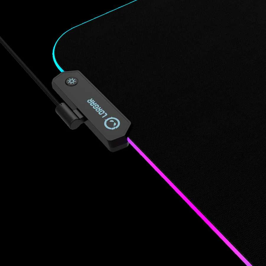 Lorgar Steller 919, Pelės kilimėlis žaidimams, Didelės spartos paviršius, neslystantis guminis pagrindas, RGB apšvietimas, USB jungtis, Lorgar WP Gameware palaikymas, dydis: 900mm x 360mm x 3mm, svoris 0,635kg