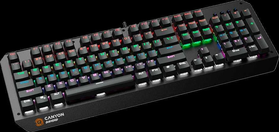 Mechaninė klaviatūra žaidimams Canyon Hazard GK-6, Mėlyna Switch, LED, US išdėstymas
