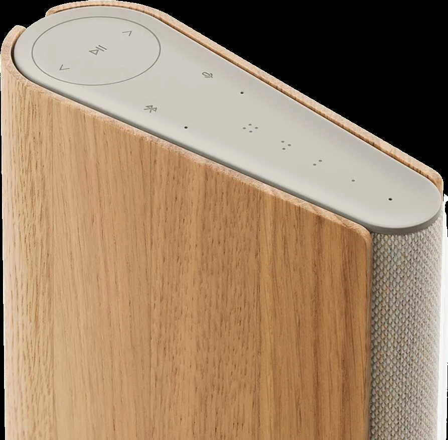 Nešiojama kolonėlė Bang & Olufsen Beosound Emerge AL2 Gold Tone Alu/Light Oak