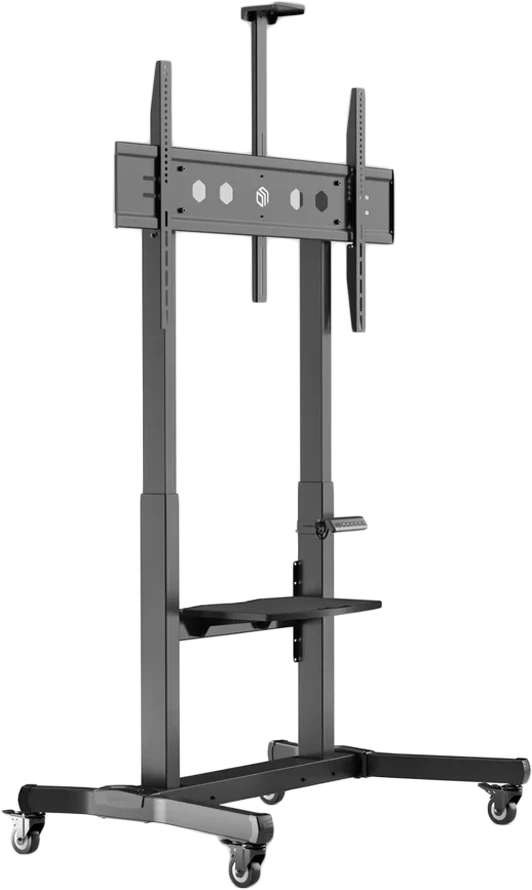 Laikiklis ONKRON TS1991E-B Mobilus motorizuotas stovas televizoriams arba interaktyvioms panelėms 50‘-100’, maks. 130 kg, juodas