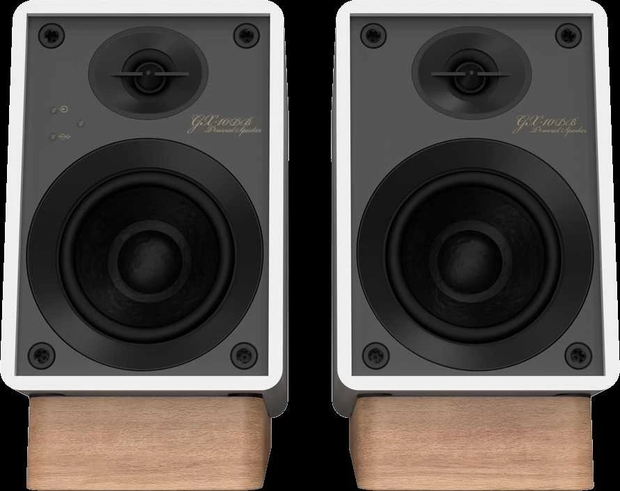 Onkyo GX-10DB kolonėlių pora su mediniais stovais