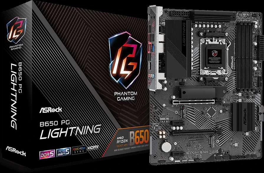 Pagrindinė plokštė ASRock B650 PG Lightning