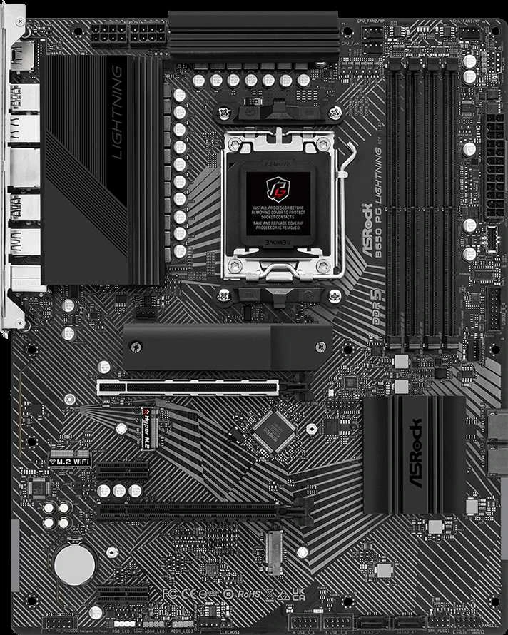 Pagrindinė plokštė ASRock B650 PG Lightning