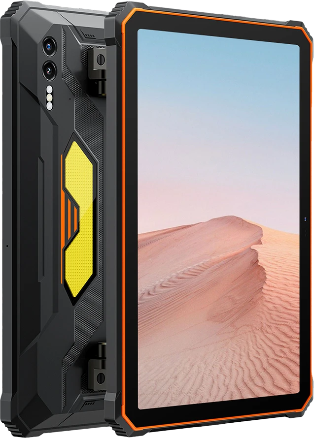 Planšetė „Blackview Rugged Tab Active 10 Pro“ 10,95 colio FHD+IPS 1920x1200 90Hz „Corning 3th“ 12 GB/512 GB MT6878 aštuonių branduolių procesorius 2,5 GHz 50 MP priekinė/108 MP+20 MP galinė kamera infraraudonųjų spindulių nulinis matymas 30000 mAh be įkrovimo „Android“ 14 iki 15 NFC stovyklavimo apšvietimas MIL-STD-810H oranžinis
