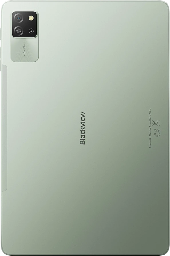 Planšetė Blackview Tab 60 Pro SET 10.1-inch HD+ 800x1280 IPS 60Hz, 8GB/128GB, Octa-core T606 1.6GHz, Cam Front 5MP Rear 8MP, Baterija 7700mAh, LTE, USB Type-C, Charger, Cable, SIM tool, Film, Case, Passive stylus, Mouse, Keyboard, Android 15, Algae Žalias