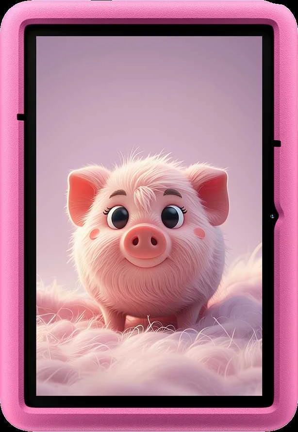 Planšetė „Blackview Tab A6 Kids“, planšetinis kompiuteris, 10,1 colio, 800*1280 HD+ IPS, A523 aštuonių branduolių 1,8 GHz procesorius, 4 GB + 128 GB, 5100 mAh; WiFi, 5 MP priekinė / 8 MP galinė kamera, „Android 14“, rožinė spalva
