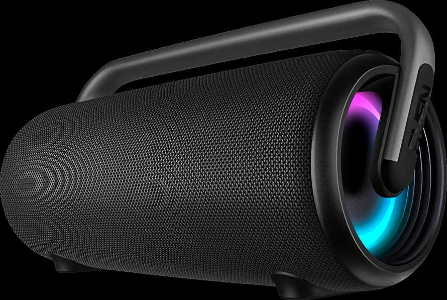 Portable speaker SVEN PS-395, juodas, power output 80W (RMS), TWS, Bluetooth, RGB backlight, Atsparus vandeniui (IPx5), USB, Baterija life – iki 20 hours