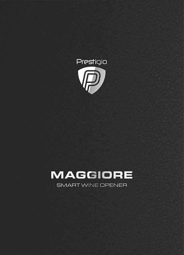 Prestigio Maggiore išmanusis vyno atidarytuvas, Juodos-pilkos spalvos