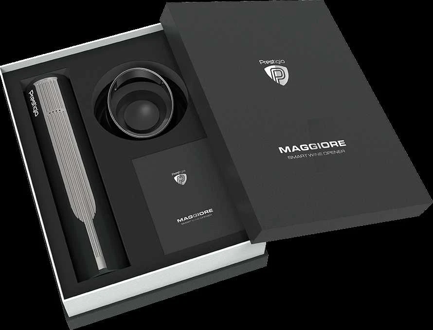 Prestigio Maggiore išmanusis vyno atidarytuvas, Juodos-pilkos spalvos