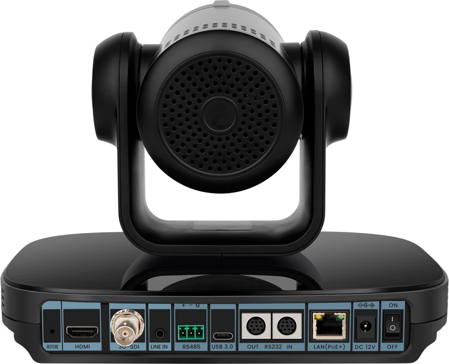 „Prestigio Solutions“ vaizdo konferencijų 4K PTZ kamera „Alpha“: 4K UHD, 8,4 MP, PTZ, DI, be mikrofono, PoE, jungtis per HDMI 2.0, USB 3.0, RJ45 arba 3G-SDI