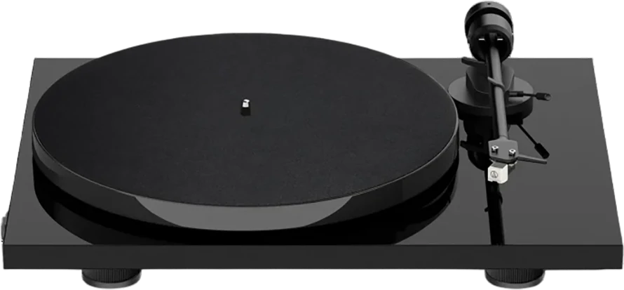 Patefonas Pro-Ject E1 BT su Audio-Technica AT3600L galvute, priešstiprintuviu ir Bluetooth, juodas