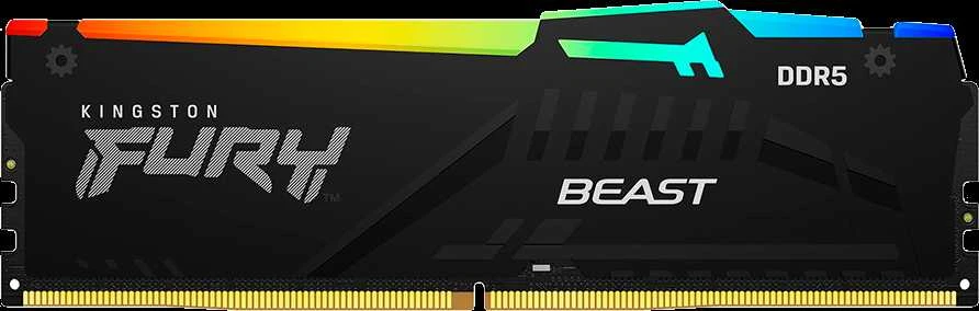 Kingston DRAM 16GB 6000MT/s DDR5 CL36 DIMM (2 vnt. rinkinys) FURY Beast RGB EXPO