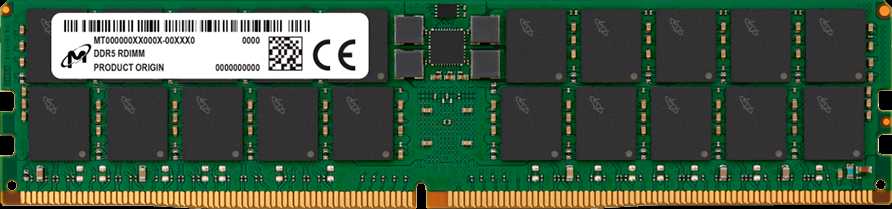 Micron 16GB DDR5-5600 RDIMM 1Rx8 CL46