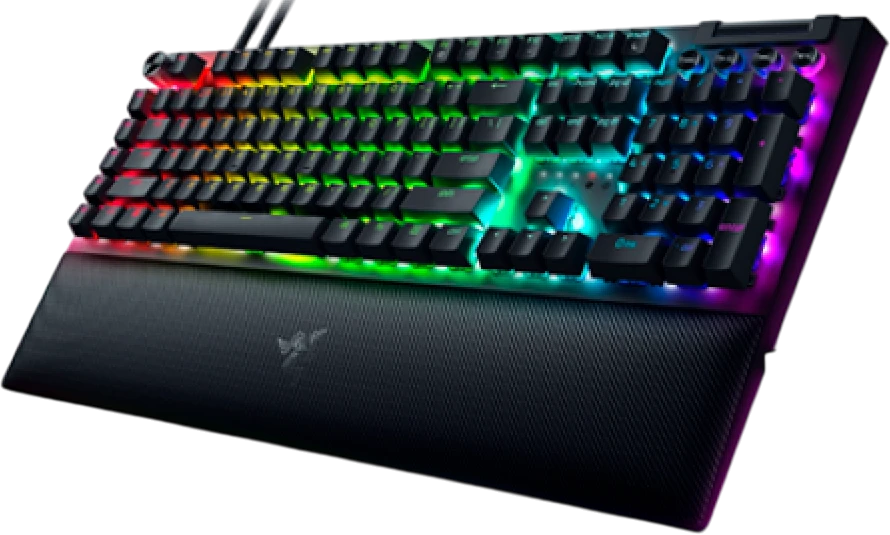 RAZER BlackWidow V4 Pro laidinė mechaninė klaviatūra (Geltona switch, US)