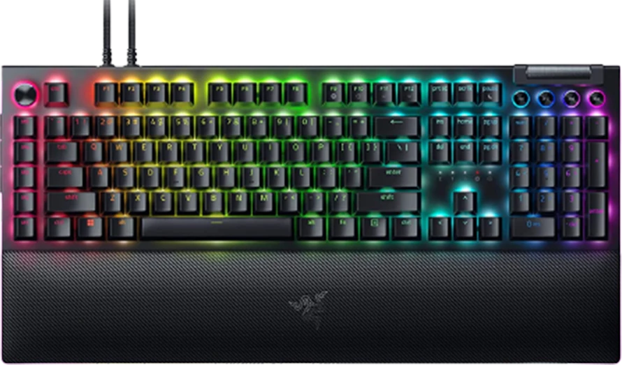 RAZER BlackWidow V4 Pro laidinė mechaninė klaviatūra (Geltona switch, US)