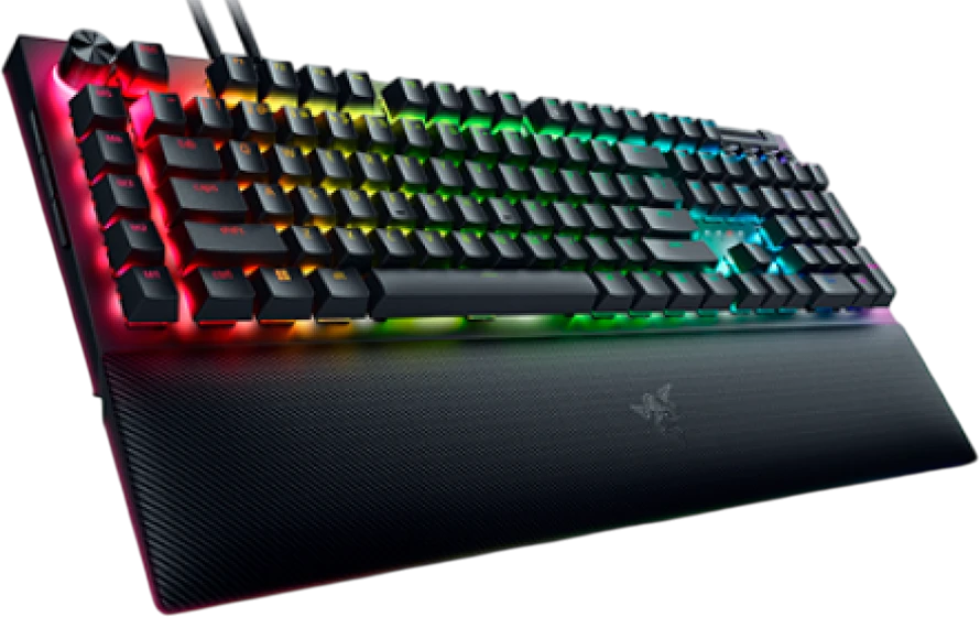 RAZER BlackWidow V4 Pro laidinė mechaninė klaviatūra (Geltona switch, US)