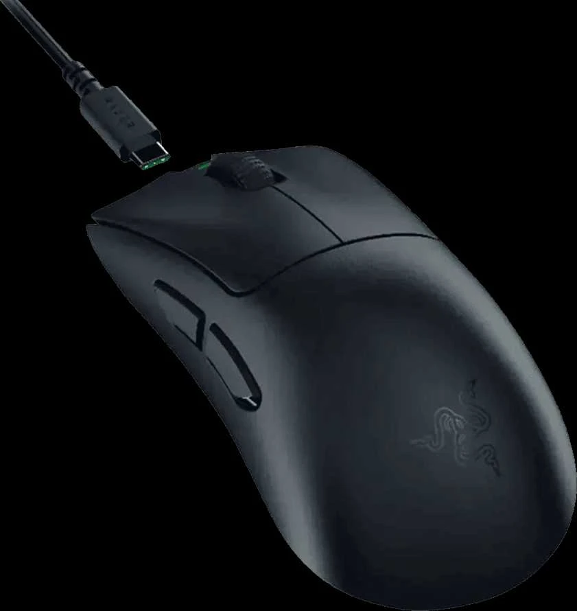 Razer DeathAdder V3 HyperSpeed | Pelė žaidimams | Wireless/su laidu | USB / 2.4 GHz | Juodas