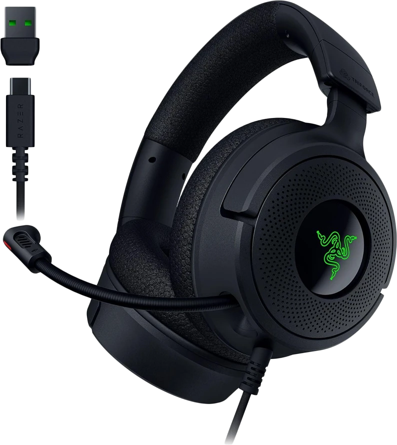 Razer Ausinės Žaidimams | Kraken V4 X | su laidu | Over-Ear | Mikrofonas | Juodas