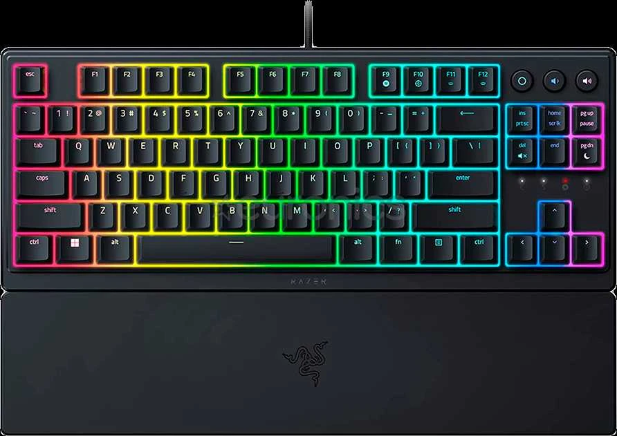 Razer | Ornata V3 Tenkeyless | Mechaninė klaviatūra žaidimams | su laidu | RGB LED pašvietimas | US | Juodas