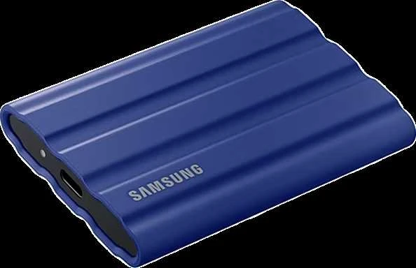 Išorinis kietasis diskas Samsung nešiojamasis SSD T7, Mėlynos spalvos