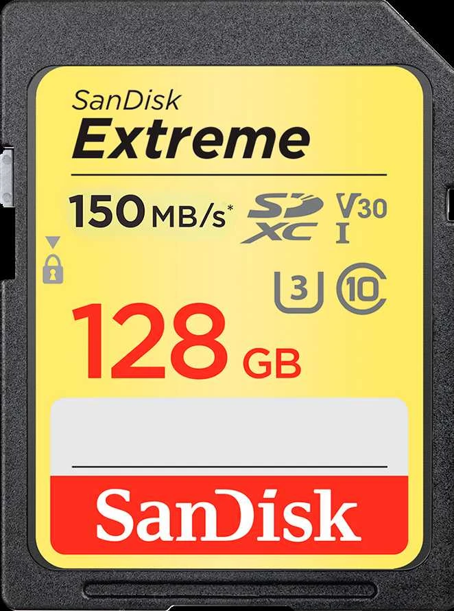 Sandisk Extreme SDXC 128GB atminties kortelė
